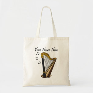 Harp Custom Canvas tas Harpist String Musician Gif