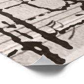 Harp en Antiek Music Collage Gepersonaliseerd Poster (Hoek)