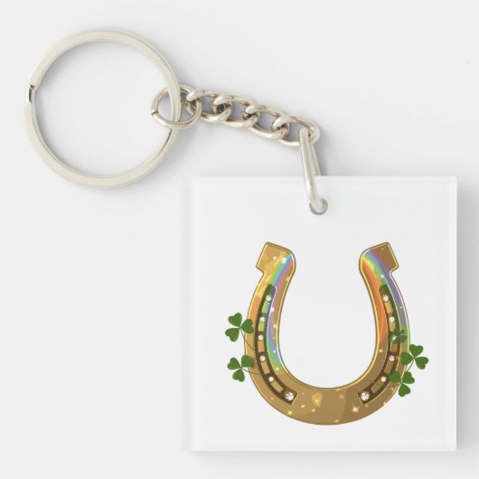 Harp En Klavertjes Sleutelhanger (voorkant)