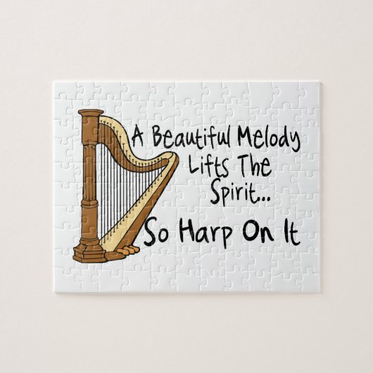 Harp erop legpuzzel (Horizontaal)