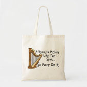 Harp erop tote bag (Voorkant)
