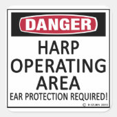 Harp-exploitatiegebied Vierkante Sticker (Voorkant)
