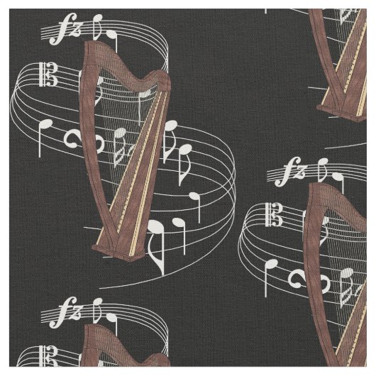 Harp Fabric - Donker Stof (Close Up)