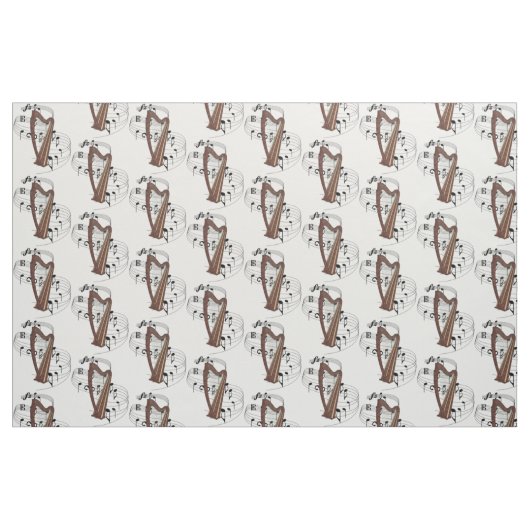 Harp Fabric Stof (Fat Quarter)