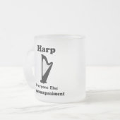 Harp Gift Matglas Koffiemok (Voorkant links)
