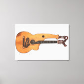 HARP GITAAR 24x36 Canvas Afdruk (Voorkant)