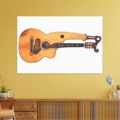  HARP GITAAR 40x60 Canvas Afdruk (Insitu (Woonkamer))