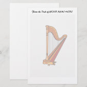 harp grafisch pedaal.png briefpapier (Voorkant / Achterkant)