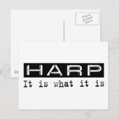 Harp het is briefkaart (Voorkant / Achterkant)