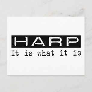 Harp het is briefkaart