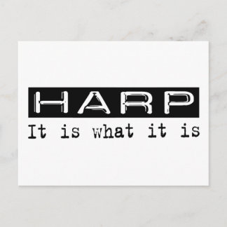Harp het is briefkaart