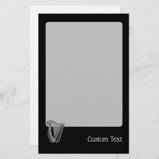 Harp Icon Briefpapier (Voorkant / Achterkant)