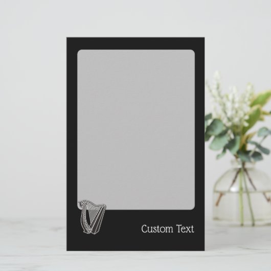 Harp Icon Briefpapier (Staand voorkant)