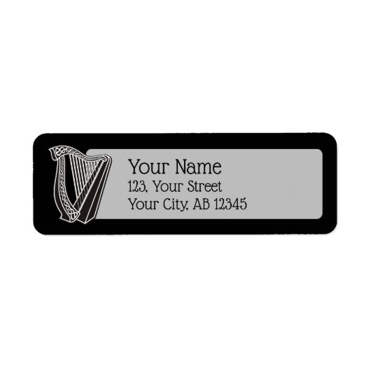 Harp Icon Etiket (Voorkant)