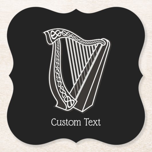Harp Icon Kartonnen Onderzetters (Voorkant)