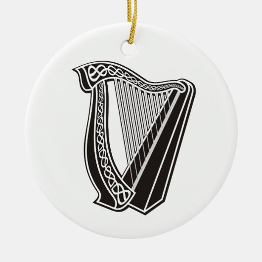 Harp Icon Keramisch Ornament (Voorkant)