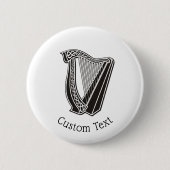 Harp Icon Ronde Button 5,7 Cm (Voorkant)