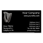 Harp Icon Visitekaartje Magnet Magnetisch Visitekaartje (Voorkant)