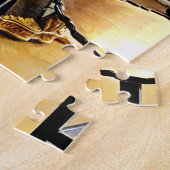 Harp in de muziekkamer legpuzzel (Zijkant)