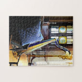 Harp in de muziekkamer legpuzzel (Horizontaal)