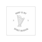 harp is mijn muziekmuziek rubberstempel (Afrduk)