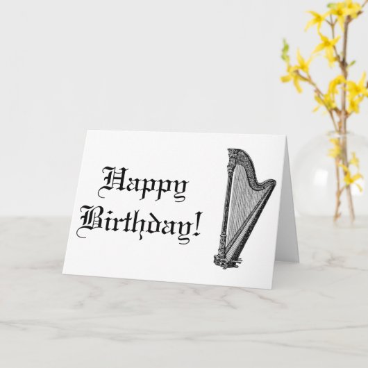 Harp Kaart (Gele Bloem)