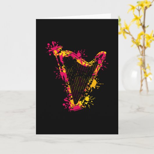 Harp Kaart (Gele Bloem)