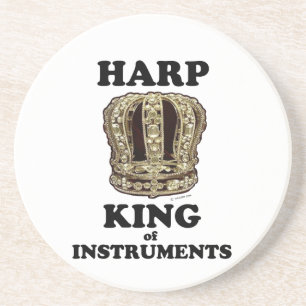 Harp King of Instruments Zandsteen Onderzetter