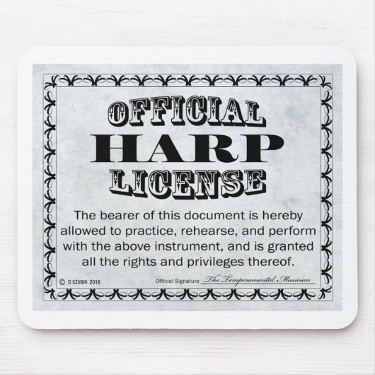 Harp-licentie Muismat (Voorkant)