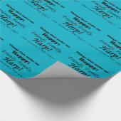 Harp maakt me gelukkig cadeaupapier (Hoek)