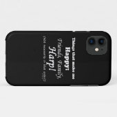 Harp maakt me gelukkig Case-Mate iPhone case (Achterkant (horizontaal))