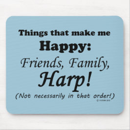 Harp maakt me gelukkig muismat