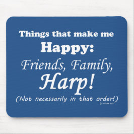 Harp maakt me gelukkig muismat