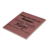 Harp maakt me gelukkig tegeltje (Zijkant)