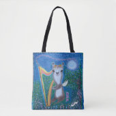 Harp Maan Serenade Tote Bag (Voorkant)