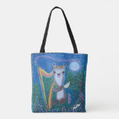 Harp Maan Serenade Tote Bag (Achterkant)