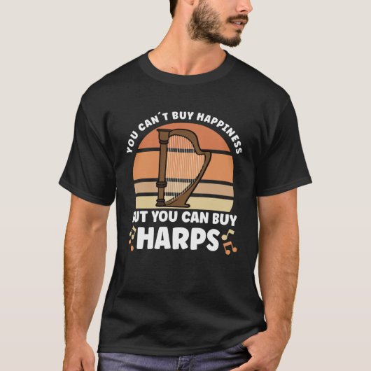 Harp Music Instrument Harp Teacher T-shirt (Voorkant)