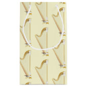 Harp Musician Music Teacher Klein Cadeauzakje (Achterkant)