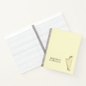Harp Musician Music Teacher Notitieboek (Binnen)