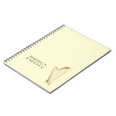 Harp Musician Music Teacher Notitieboek (Linkerzijde)