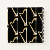 Harp Musician Music Teacher Notitieboek (Achterkant)