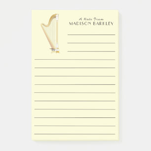 Harp Musician Music Teacher Post-it® Notes