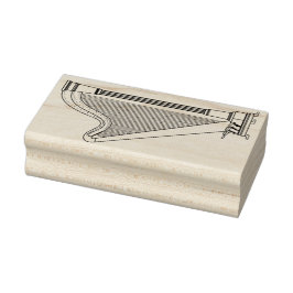 Harp Musician Music Teacher Rubberstempel