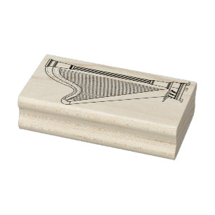 Harp Musician Music Teacher Rubberstempel