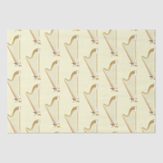 Harp Musician Music Teacher Tissuepapier (Voorkant)