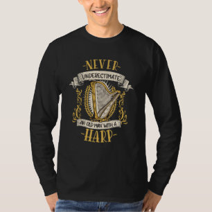 Harp musicus muziekinstrument harp t-shirt