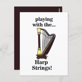 Harp muziekinstrument harp briefkaart