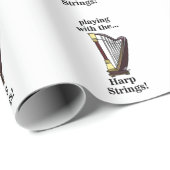 Harp muziekinstrument harp cadeaupapier (Rol Hoek)