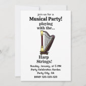 Harp muziekinstrument harp kaart (Voorkant)