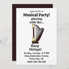 Harp muziekinstrument harp kaart